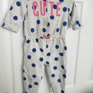 Girl hooded jumpsuit